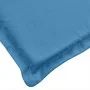 Cojines silla respaldo bajo 4 ud tela azul melange 100x50x4 cm de vidaXL, Cojines para sillas y sofás - Ref: Foro24-4002458, ...