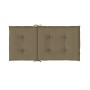 Cojines silla respaldo bajo 4 ud tela taupe melange 100x50x4 cm de vidaXL, Cojines para sillas y sofás - Ref: Foro24-4002470,...