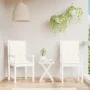 Cojines silla respaldo bajo 2 ud tela crema melange 100x50x4 cm de vidaXL, Cojines para sillas y sofás - Ref: Foro24-4002451,...