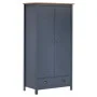 Armario de 2 puertas Hill madera maciza pino gris 89x50x170cm de vidaXL, Armarios roperos - Ref: Foro24-288949, Precio: 230,3...