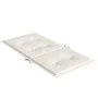 Cojines silla respaldo bajo 2 ud tela crema melange 100x50x4 cm de vidaXL, Cojines para sillas y sofás - Ref: Foro24-4002451,...