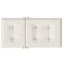 Cojines silla respaldo bajo 2 ud tela crema melange 100x50x4 cm de vidaXL, Cojines para sillas y sofás - Ref: Foro24-4002451,...