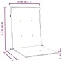 Cojines silla respaldo bajo 2 ud tela crema melange 100x50x4 cm de vidaXL, Cojines para sillas y sofás - Ref: Foro24-4002451,...
