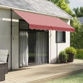 Tela de cenefa de toldo de repuesto rayas burdeos 3 m de vidaXL, Toldos - Ref: Foro24-367774, Precio: 13,33 €, Descuento: %