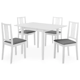Juego de muebles de comedor 5 piezas MDF blanco de vidaXL, muebles para cocinas y comedores - Ref: Foro24-276396, Precio: 443...