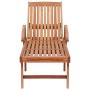 Tumbonas 2 uds madera maciza de teca con cojín a cuadros rojo de vidaXL, Tumbonas - Ref: Foro24-3073199, Precio: 552,00 €, De...
