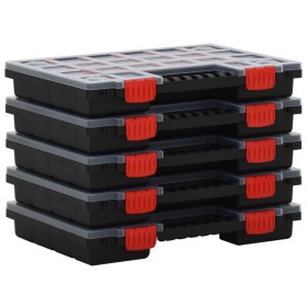 Cajas de accesorios 5 unidades polipropileno 34,5x25x5 cm de vidaXL, Cajas de herramientas - Ref: Foro24-152094, Precio: 49,4...