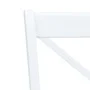 Sillas comedor 2 uds madera maciza caucho blanco y madera claro de vidaXL, Sillas de comedor - Ref: Foro24-247358, Precio: 16...