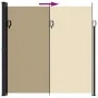 Toldo lateral retráctil beige 200x500 cm de vidaXL, Sombrillas - Ref: Foro24-4004465, Precio: 136,19 €, Descuento: %