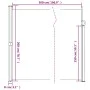 Toldo lateral retráctil beige 200x500 cm de vidaXL, Sombrillas - Ref: Foro24-4004465, Precio: 136,19 €, Descuento: %