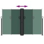 Toldo lateral retráctil verde oscuro 160x1000 cm de vidaXL, Sombrillas - Ref: Foro24-4004740, Precio: 150,12 €, Descuento: %