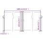 Toldo lateral retráctil blanco 120x1200 cm de vidaXL, Sombrillas - Ref: Foro24-4004796, Precio: 111,47 €, Descuento: %