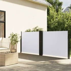 Toldo lateral retráctil blanco 100x1000 cm de vidaXL, Sombrillas - Ref: Foro24-4004691, Precio: 112,51 €, Descuento: %