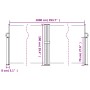 Toldo lateral retráctil blanco 100x1000 cm de vidaXL, Sombrillas - Ref: Foro24-4004691, Precio: 114,13 €, Descuento: %