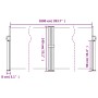 Toldo lateral retráctil terracota 140x1000 cm de vidaXL, Sombrillas - Ref: Foro24-4004723, Precio: 129,60 €, Descuento: %