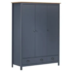 Armario de 3 puertas Hill Range madera pino gris 127x50x170cm de vidaXL, Armarios roperos - Ref: Foro24-288953, Precio: 356,3...