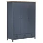 Armario de 3 puertas Hill Range madera pino gris 127x50x170cm de vidaXL, Armarios roperos - Ref: Foro24-288953, Precio: 356,3...