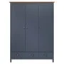 Armario de 3 puertas Hill Range madera pino gris 127x50x170cm de vidaXL, Armarios roperos - Ref: Foro24-288953, Precio: 356,3...
