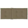 Cojines silla respaldo alto 6 uds tela taupe melange 120x50x4cm de vidaXL, Cojines para sillas y sofás - Ref: Foro24-4002438,...