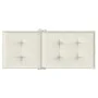 Cojines silla respaldo alto 4 uds tela crema melange 120x50x4cm de vidaXL, Cojines para sillas y sofás - Ref: Foro24-4002419,...