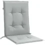 Cojines para silla respaldo bajo 4 ud tela gris claro melange de vidaXL, Cojines para sillas y sofás - Ref: Foro24-4002446, P...