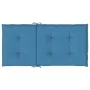 Cojines silla respaldo bajo 6 ud tela azul melange 100x50x4 cm de vidaXL, Cojines para sillas y sofás - Ref: Foro24-4002459, ...