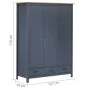 Armario de 3 puertas Hill Range madera pino gris 127x50x170cm de vidaXL, Armarios roperos - Ref: Foro24-288953, Precio: 356,3...