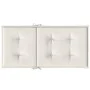 Cojines silla respaldo bajo 4 ud tela crema melange 100x50x4 cm de vidaXL, Cojines para sillas y sofás - Ref: Foro24-4002452,...