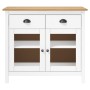 Mesita de noche Hill madera maciza de pino blanco 90x40x80 cm de vidaXL, Aparadores - Ref: Foro24-288942, Precio: 156,61 €, D...