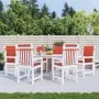 Cojines silla respaldo bajo 6 ud tela rojo melange 100x50x4 cm de vidaXL, Cojines para sillas y sofás - Ref: Foro24-4002465, ...