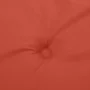 Cojines silla respaldo bajo 6 ud tela rojo melange 100x50x4 cm de vidaXL, Cojines para sillas y sofás - Ref: Foro24-4002465, ...