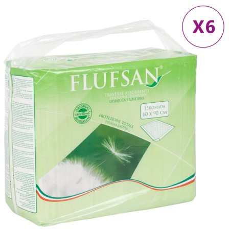 Flufsan Empapadores de cama para incontinencia 90 piezas 60x90 cm de vidaXL, Productos para la incontinencia - Ref: Foro24-40...