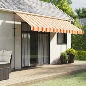 Tela de cenefa de toldo de repuesto rayas amarillo naranja 4 m de vidaXL, Toldos - Ref: Foro24-367794, Precio: 14,22 €, Descu...