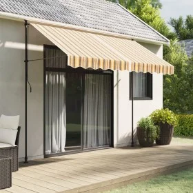 Tela de cenefa de toldo de repuesto rayas amarillo y gris 3 m by vidaXL, Awnings - Ref: Foro24-367810, Price: 13,33 €, Discou...