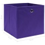 Cajas de almacenaje 4 uds tela morado 32x32x32 cm de vidaXL, Cestas para almacenaje - Ref: Foro24-288353, Precio: 25,18 €, De...