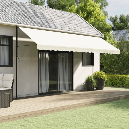 Tela de cenefa de toldo de repuesto rayas crema 5 m de vidaXL, Toldos - Ref: Foro24-367754, Precio: 15,60 €, Descuento: %