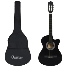 Set de guitarra clásica occidental 12 pzas 6 cuerdas negra 38" de vidaXL, Guitarras - Ref: Foro24-70133, Precio: 89,52 €, Des...