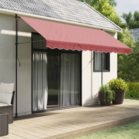 Tela de cenefa de toldo de repuesto rayas burdeos 3,5 m de vidaXL, Toldos - Ref: Foro24-367775, Precio: 13,96 €, Descuento: %