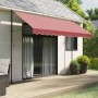Tela de cenefa de toldo de repuesto rayas burdeos 3,5 m de vidaXL, Toldos - Ref: Foro24-367775, Precio: 13,96 €, Descuento: %