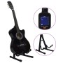 Set de guitarra clásica occidental 12 pzas 6 cuerdas negra 38" de vidaXL, Guitarras - Ref: Foro24-70133, Precio: 91,19 €, Des...