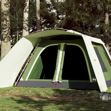 Tienda familiar con porche 9 personas apertura rápida verde de vidaXL, Tiendas de campaña - Ref: Foro24-4004213, Precio: 276,...
