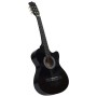 Set de guitarra clásica occidental 12 pzas 6 cuerdas negra 38" de vidaXL, Guitarras - Ref: Foro24-70133, Precio: 91,19 €, Des...