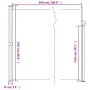 Toldo lateral retráctil verde oscuro 220x500 cm de vidaXL, Sombrillas - Ref: Foro24-4004485, Precio: 148,54 €, Descuento: %