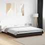 Estructura cama con luces LED madera ingeniería negro 160x200cm de vidaXL, Camas y somieres - Ref: Foro24-3281085, Precio: 22...