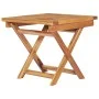Lounger with solid teak wood table and cushion by vidaXL, Loungers - Ref: Foro24-3063034, Price: 313,77 €, Discount: %