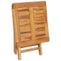 Lounger with solid teak wood table and cushion by vidaXL, Loungers - Ref: Foro24-3063034, Price: 313,77 €, Discount: %