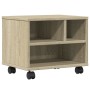 Soporte para impresora con ruedas roble Sonoma 41x32x34,5 cm de vidaXL, Soportes para impresoras - Ref: Foro24-840613, Precio...