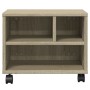 Soporte para impresora con ruedas roble Sonoma 41x32x34,5 cm de vidaXL, Soportes para impresoras - Ref: Foro24-840613, Precio...