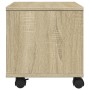 Soporte para impresora con ruedas roble Sonoma 41x32x34,5 cm de vidaXL, Soportes para impresoras - Ref: Foro24-840613, Precio...