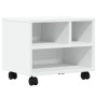 Soporte para impresora con ruedas blanco 41x32x34,5 cm de vidaXL, Soportes para impresoras - Ref: Foro24-840611, Precio: 39,4...